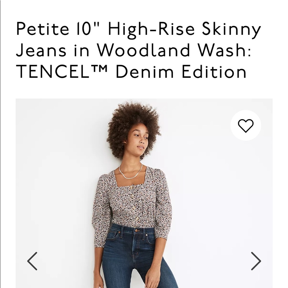 Madewell Petite Jeans in Woodland Wash